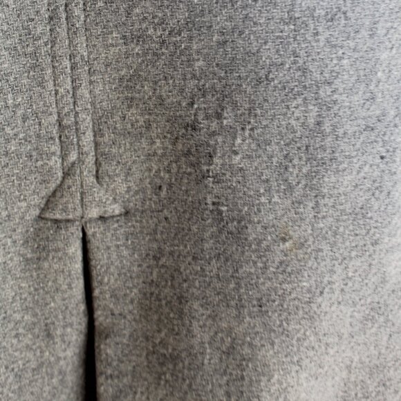 J. Crew Stadium Cloth by Nello Gori Size 10 Wool Nylon Blend Gray Knit Collar - Picture 8 of 11